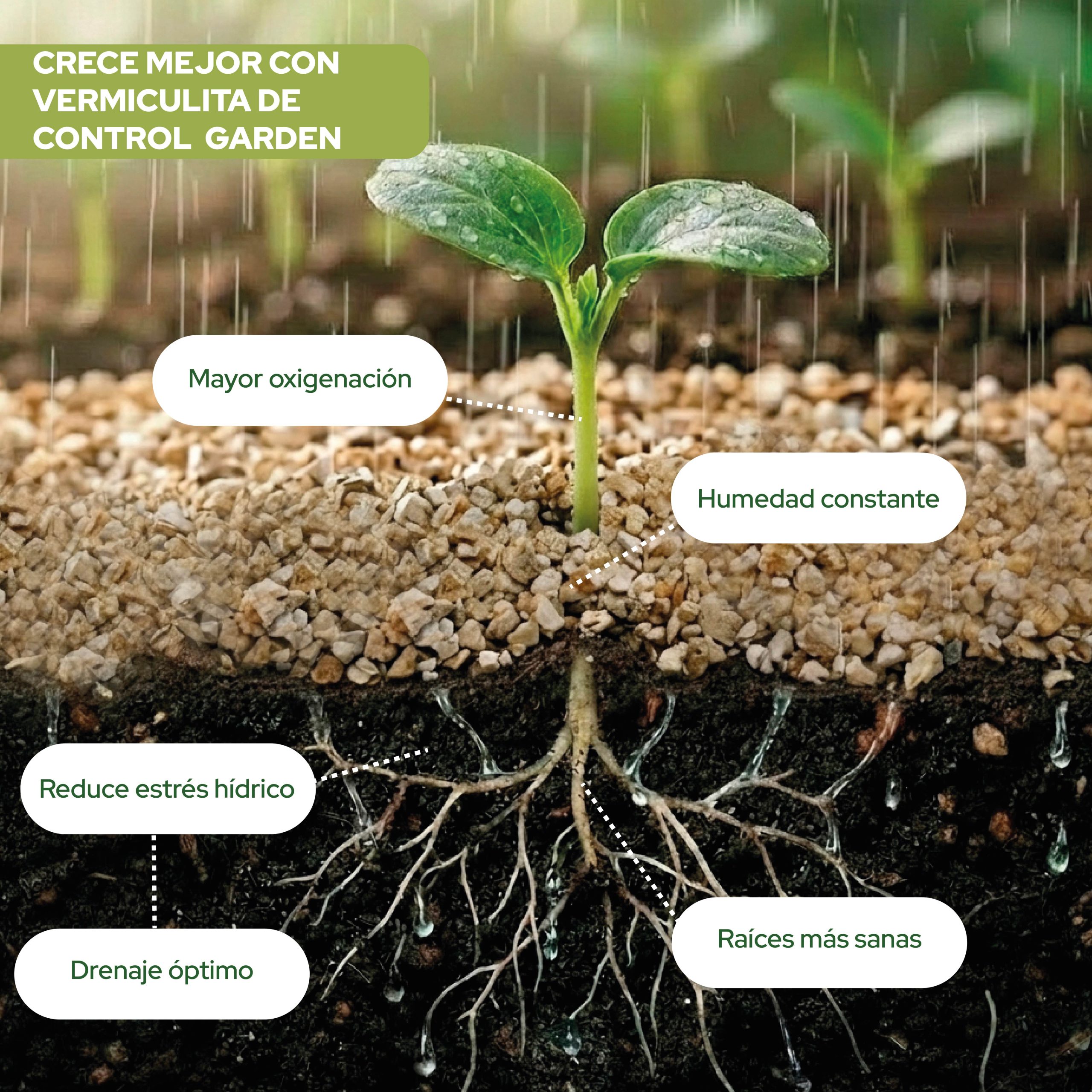 Vermiculita 125L para mejorar el sustrato de plantas y cultivos · foto 2
