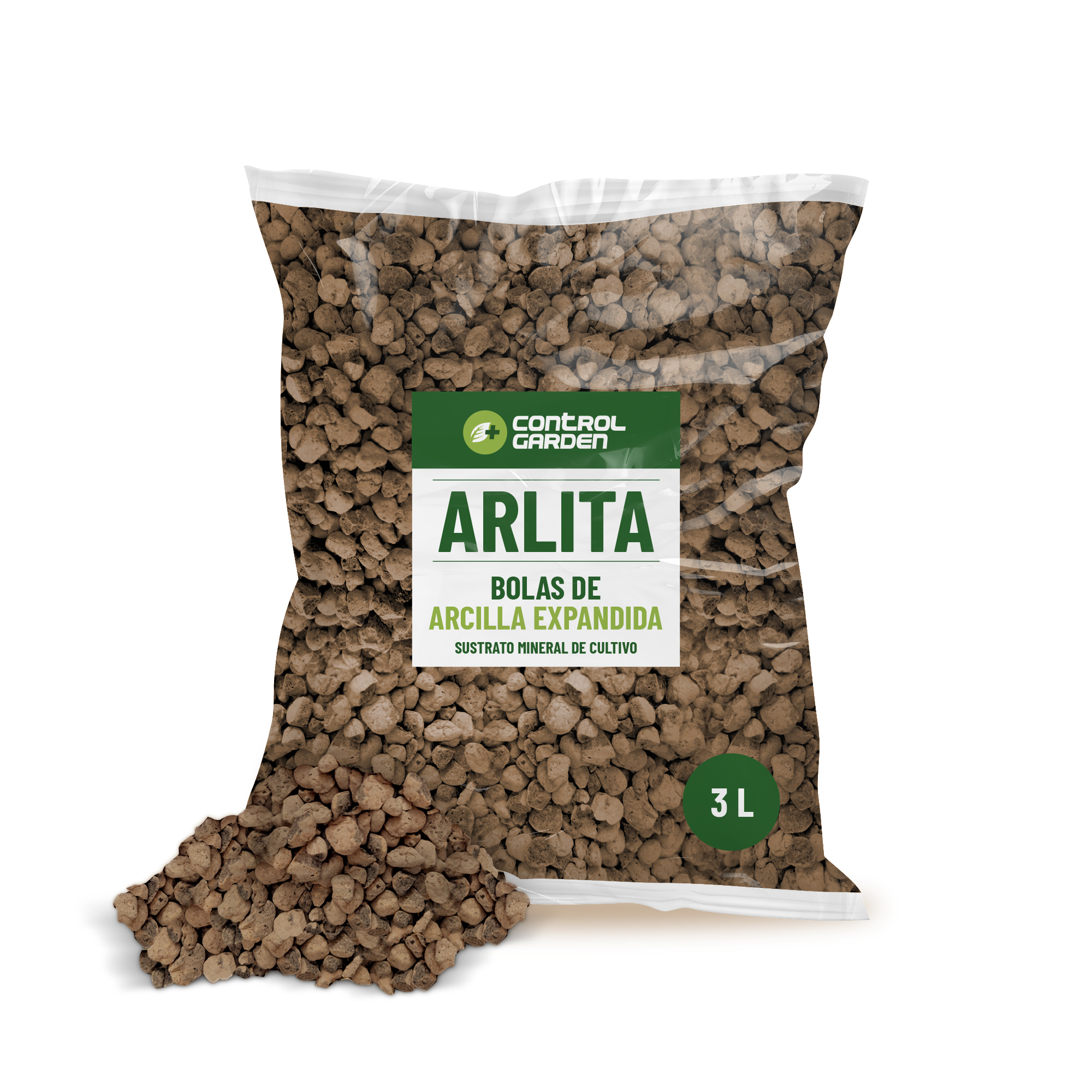 Arlita 3L – Sustrato Bolas de Arcilla Expandida para Plantas y Cultivos de Interior y Exterior