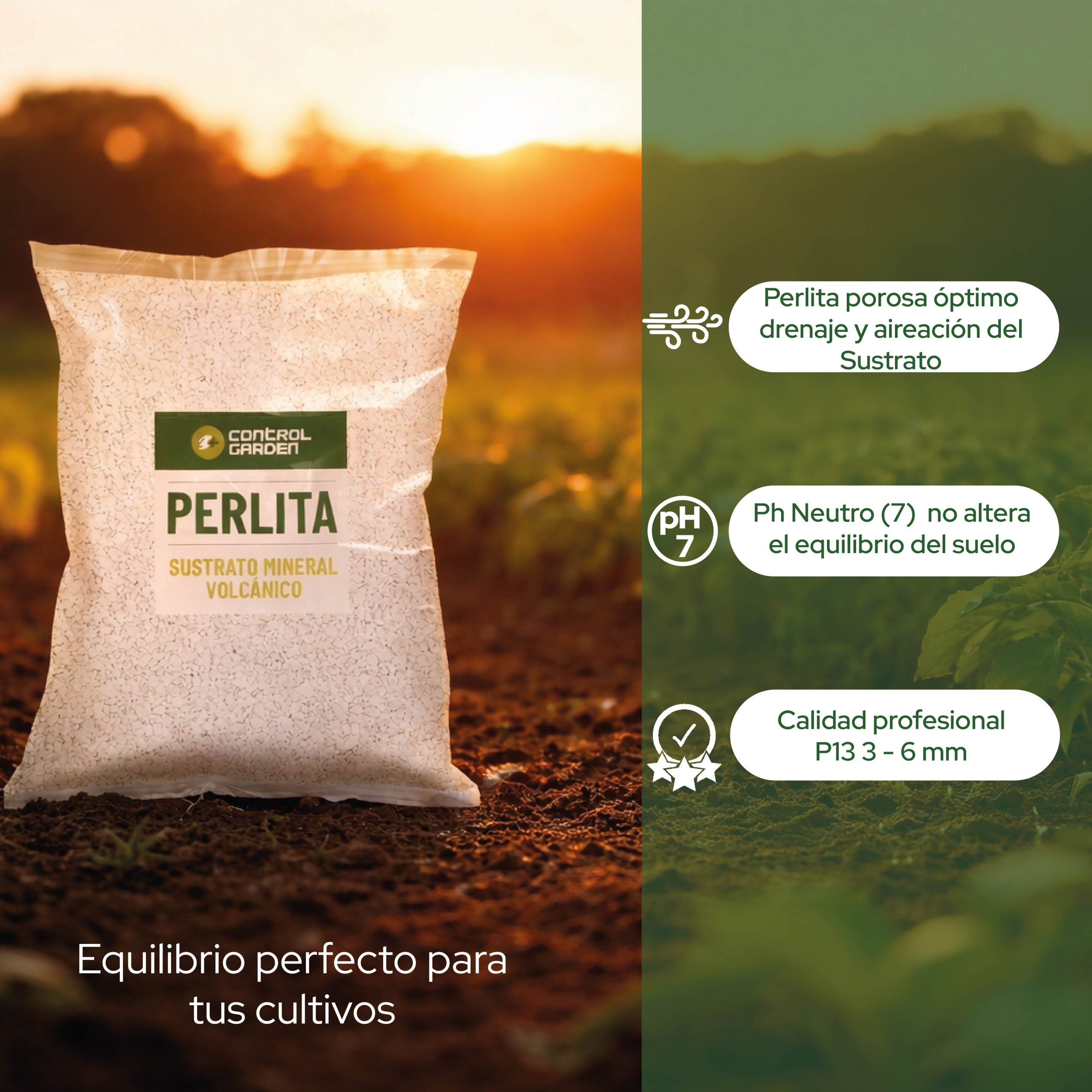 Perlita 125 L de Control Garden para mejorar el sustrato de cultivos · foto 6