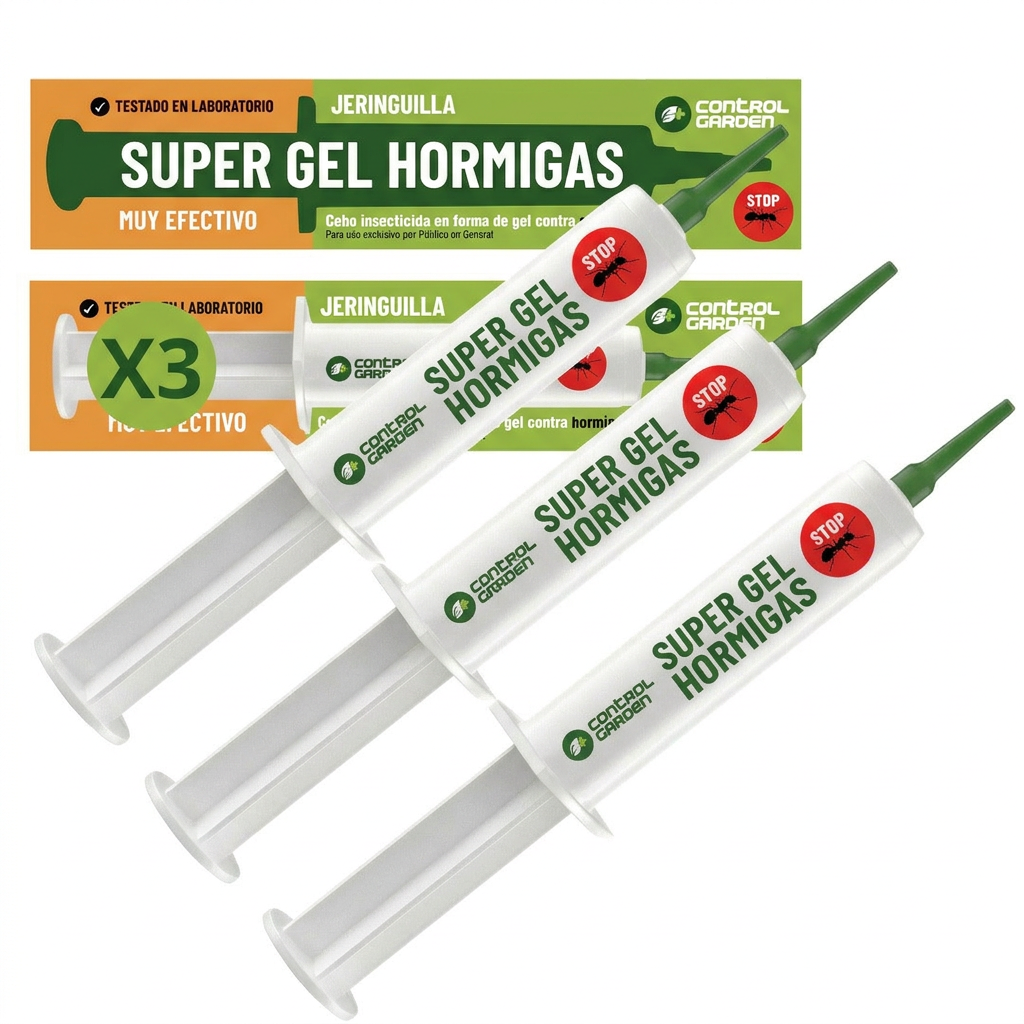 x3 Gel Antinsetti Siringa 10 gr | Esche Insetticida Siringa Elimina Formiche Interno ed Esterno
