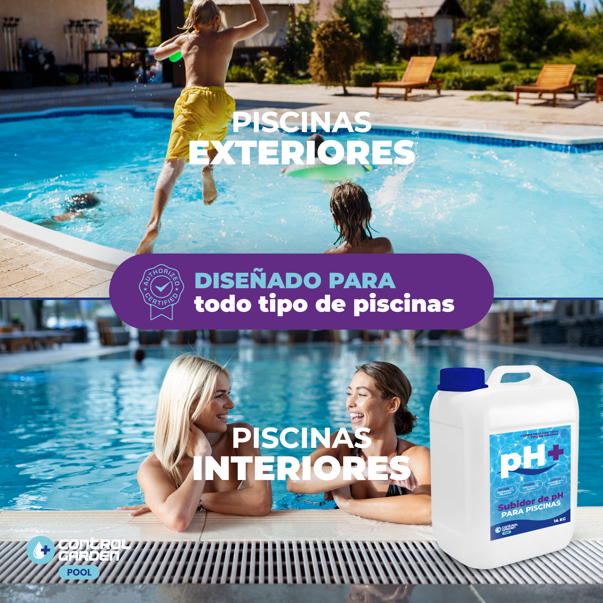 Subidor de pH líquido Control Garden 10L para piscinas · foto 5