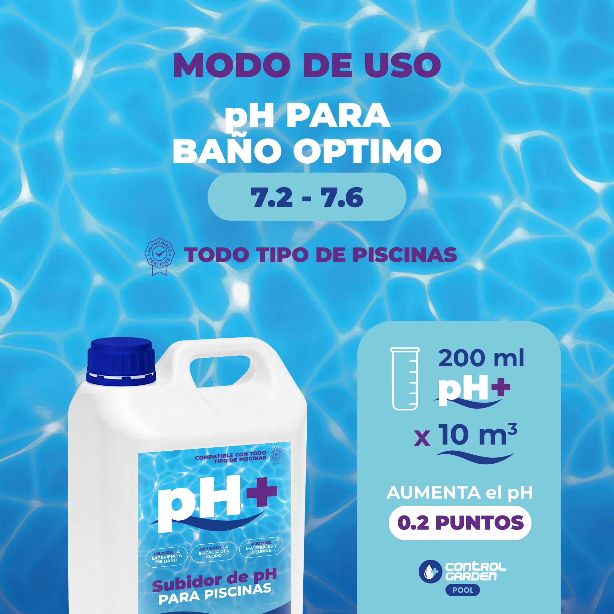 Subidor de pH líquido Control Garden 5L para piscinas, ideal para mantenimiento. · foto 6