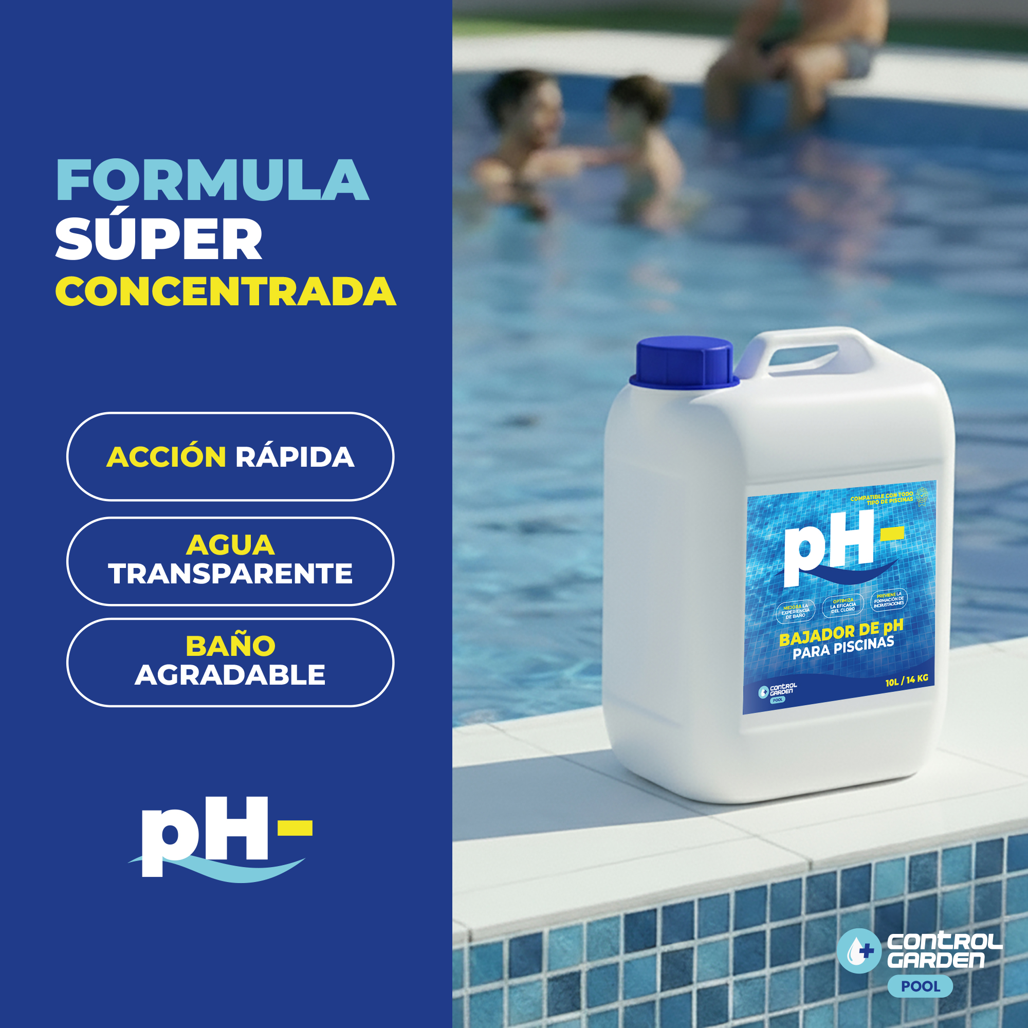Bajador de pH líquido Control Garden 10 L para piscinas · foto 4